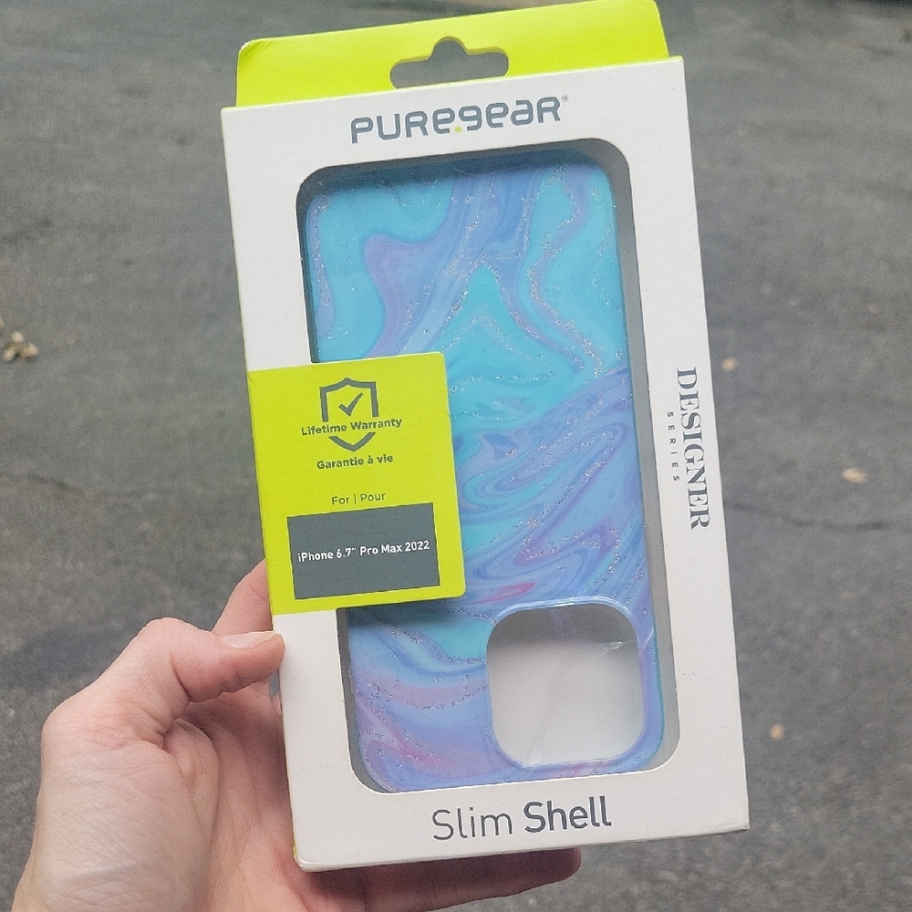 Blue Slim Shell iPhone Case